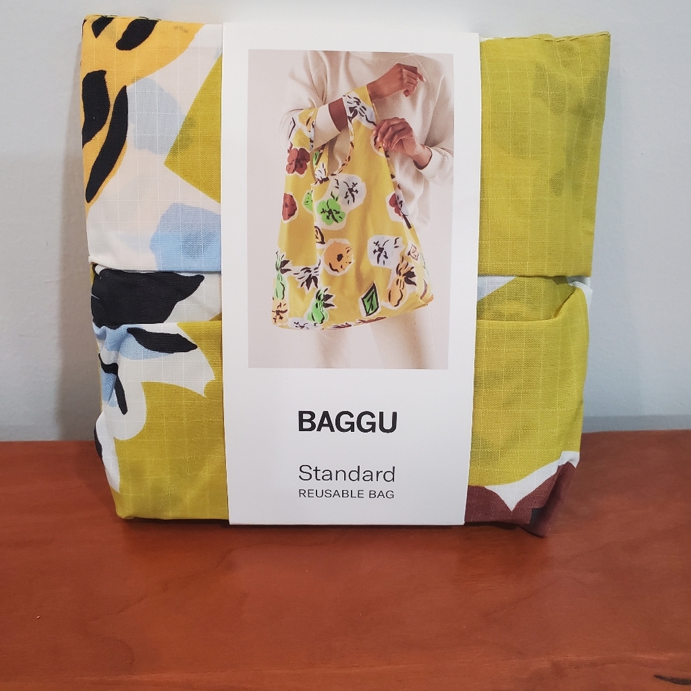 Baggu Yellow Floral Reusable Bag